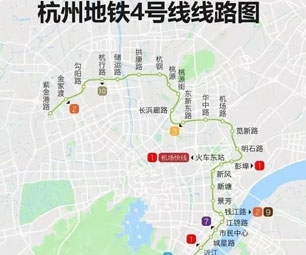 杭州地铁4号线吴家角港站、桃源街站恢复运营