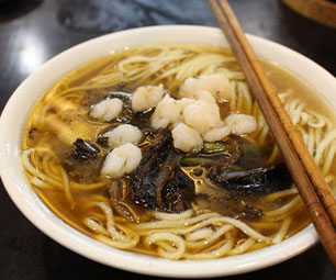 虾爆鳝面