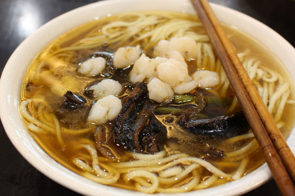 虾爆鳝面